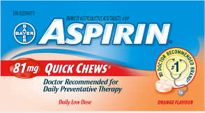 ASPIRIN 81mg Quick Chews