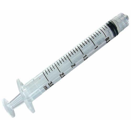 3CC Syringe only Luer Lock Tip 100