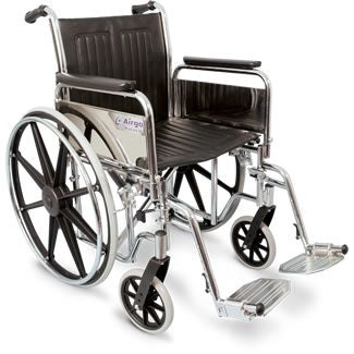 Wheelchair Chrome w/Footrest  18"