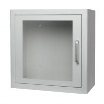 AED cabinet with alarm