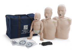 Prestan Pro Manikin Collection w/CPR Feedback. 1 Adult, 1Child & 1 Infant Dark Skin