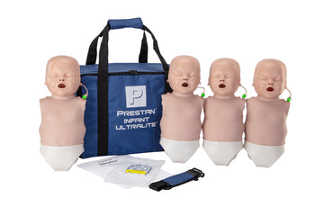 PRESTAN Infant Ultralite® Manikin, 4-pack with CPR Feedback, Medium Skin