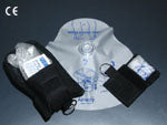 CPR Barrier Mask/Key Chain w/wipe & gloves