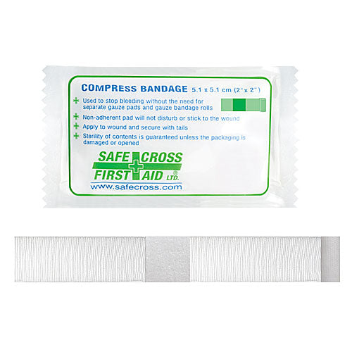 Compress Bandage, 5.1 x 5.1 cm (2" x 2")