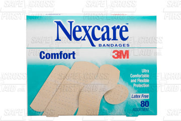 Nexcare, Comfort Bandages, Assorted Sizes, 80