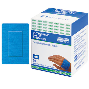 Fabric Detectable Bandages, Large Patch