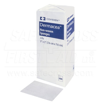 Non-Woven Sponges, 7.6 x 7.6 cm, 4-Ply, 200
