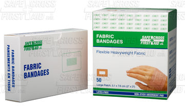 Fabric Bandages, Large Patch, 5.1 x 7.6 cm 12