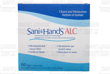 Sani-Hands, Alcohol Gel Hand Towelettes, 100'