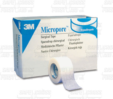 Micropore, Surgical Paper Tape, 2.5 cm x 9.1 m, 12/Box