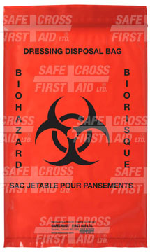Infectious Waste Bags, 15.2 x 22.9 cm, 25's