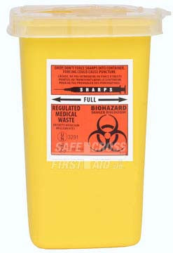 SHARPS/BIOHAZARD COLLECTOR, 946 mL
