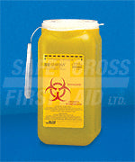 SHARPS/BIOHAZARD COLLECTOR, 1.4 L
