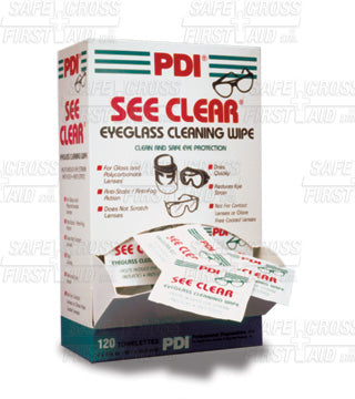 See Clear Eye Glass Cleaning Wipes - Box/120