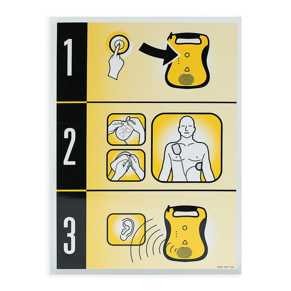 AED 3 Step Card