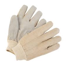 Cotton Canvas (Leather Palm) Gloves / DZ